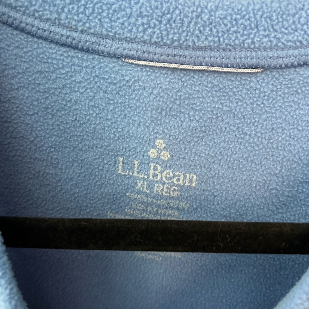 llbean pullover sweatshirt fleece - Picture 2 of 2